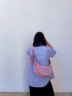 Bandolera XL pana rosa